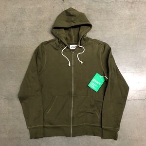 Pact Women’s Brushed Full Zip Hoodie Size Medium Army Green New W. Tag